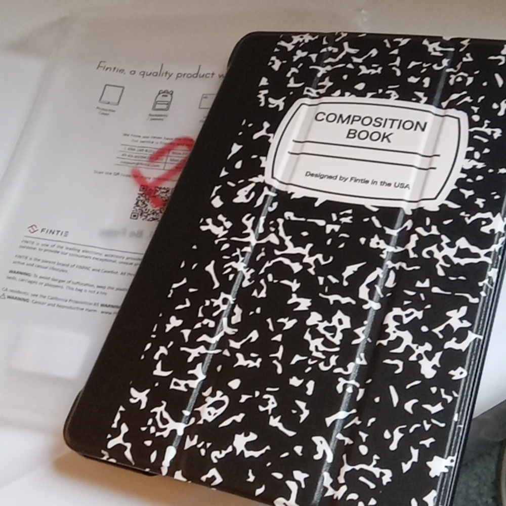 ipad mini 4 smartshell case Composition Book pattern New